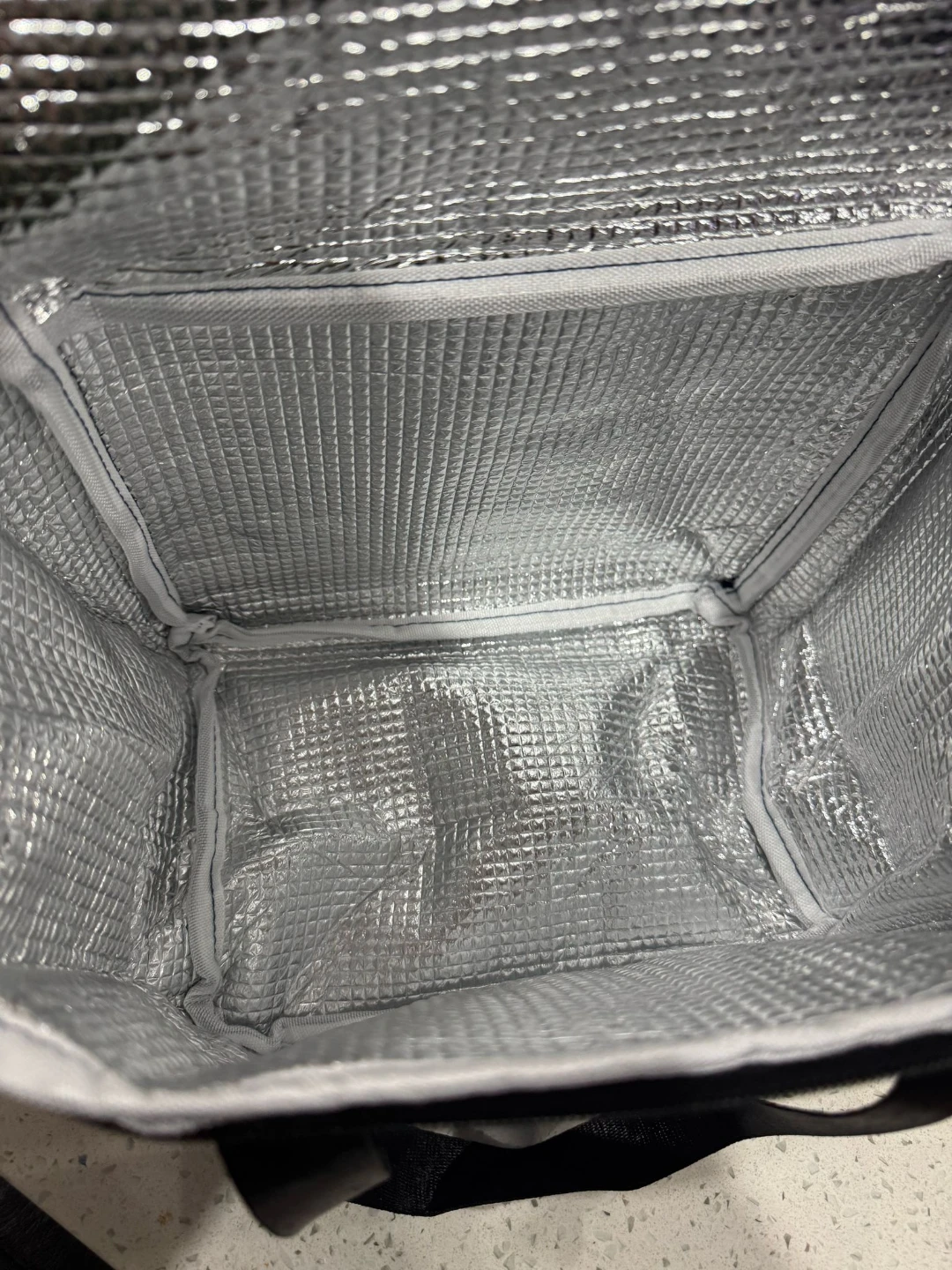 Blue Insulated Lunch Bag with Pockets - photo 3