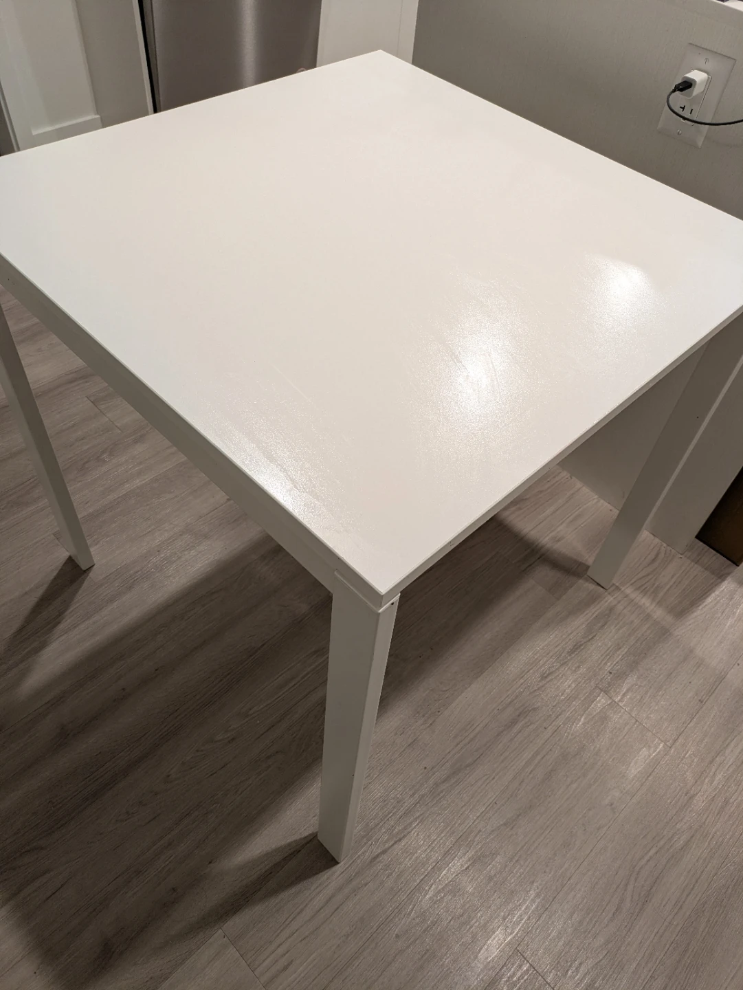 White Square Table