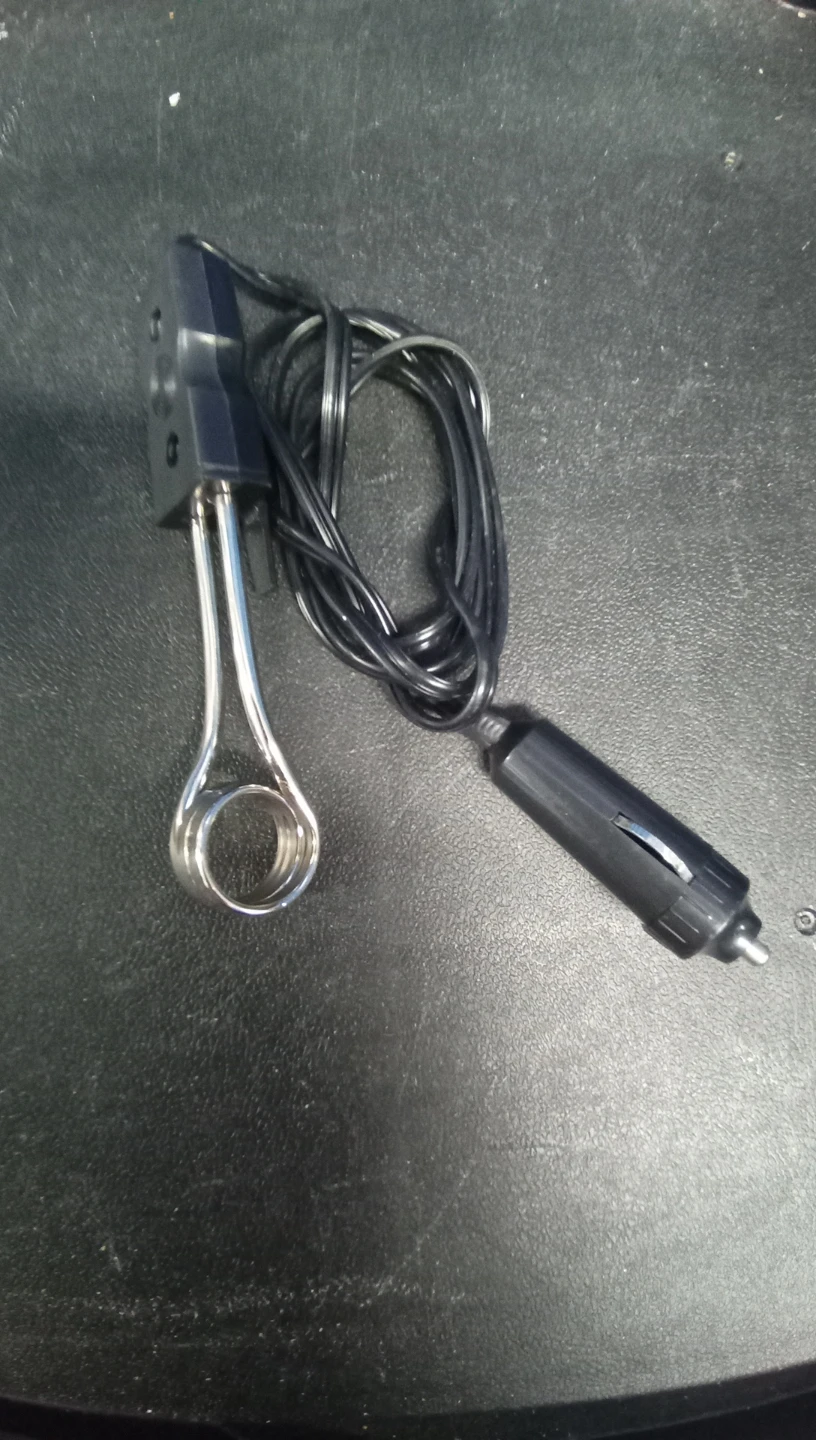 12V Car Immersion Water Heater with Cigarette Lighter Plug