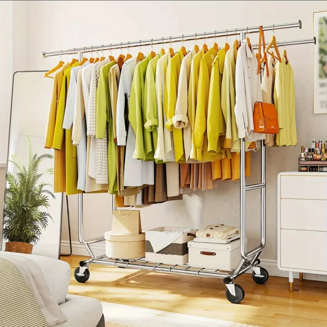 Brand new in box - Extendable & Adjustable Clothes Rack