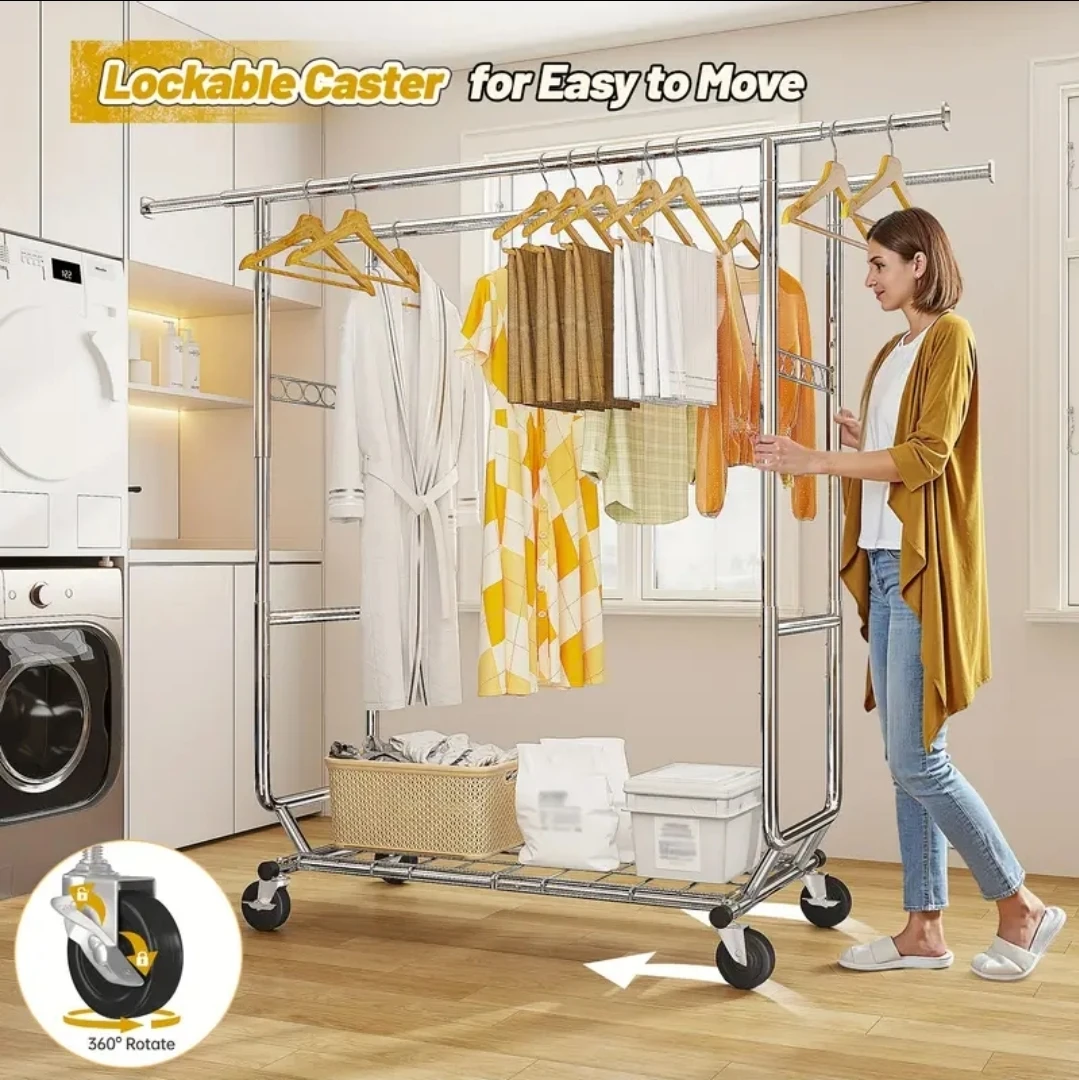 Brand new in box - Extendable & Adjustable Clothes Rack - photo 3