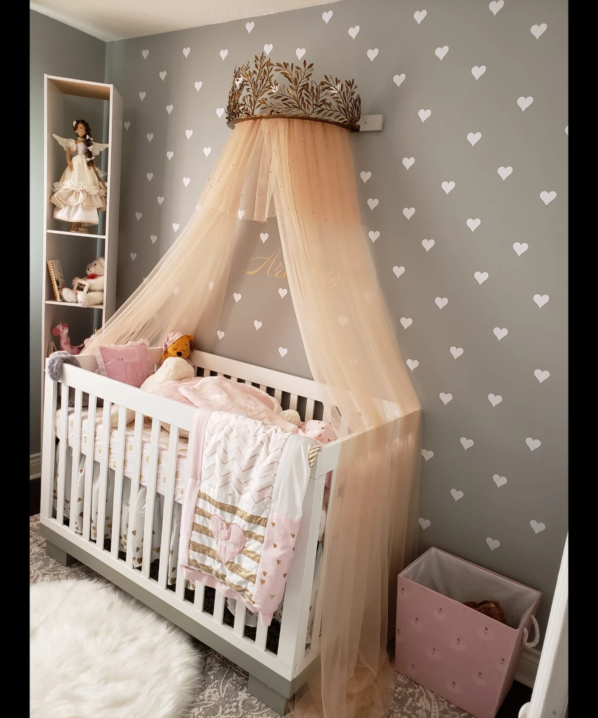 White/Grey Baby Crib - photo 3