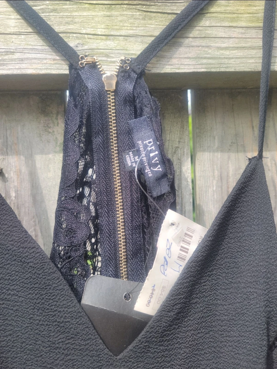 Privy Black Lace Back jumpsuit - photo 3