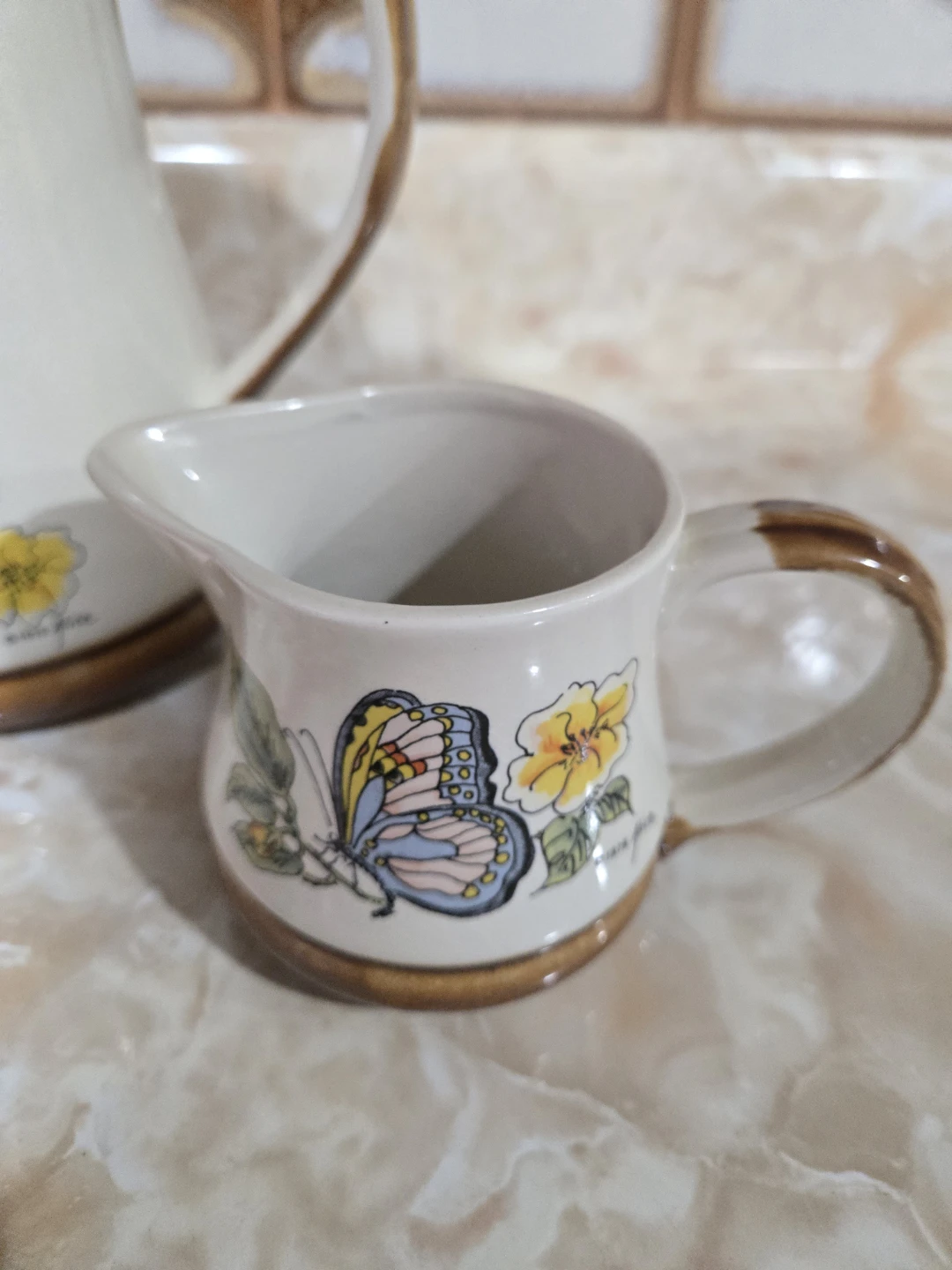 Vintage Floral & Butterfly Tea Set - 3 Piece.Made in Japan - photo 4
