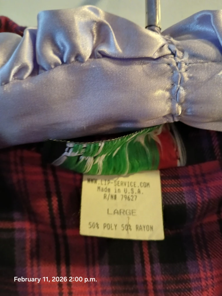 🏆 Lip Service Plaid Dress-Large - photo 2