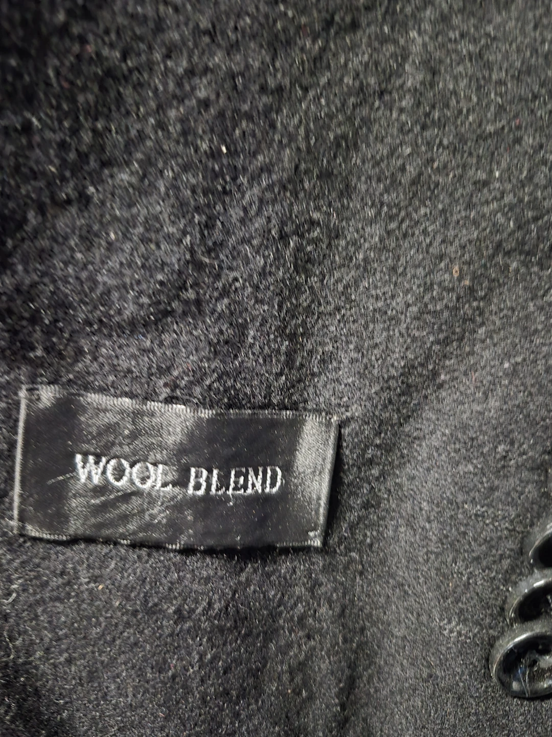 Bellissimo Black Wool Blend Coat Size 38 - photo 3
