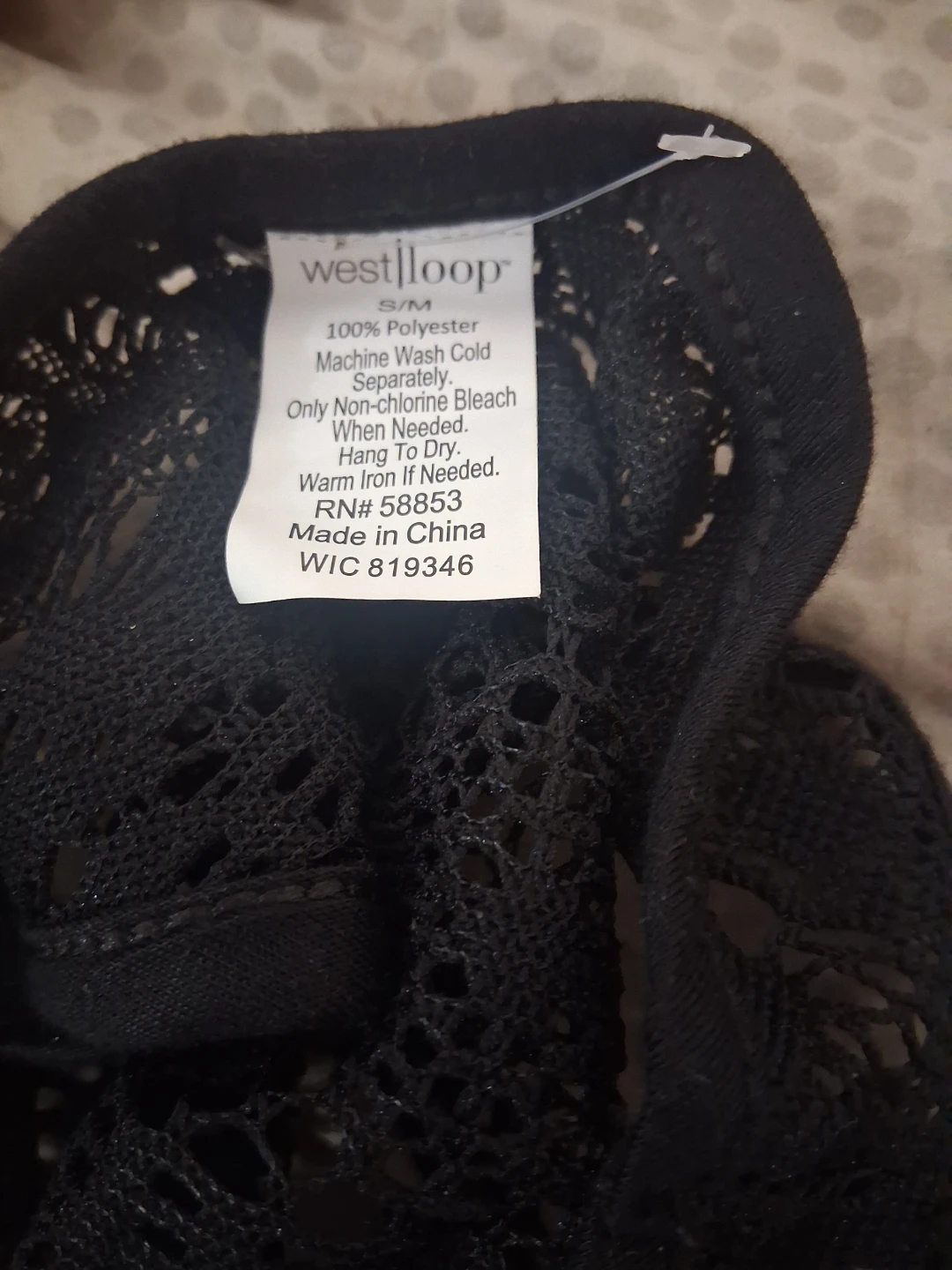 West Loop Black Lace Cover-Up S/M