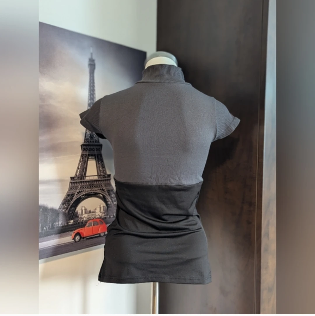 Women's Grey and Black Turtleneck Top - photo 3