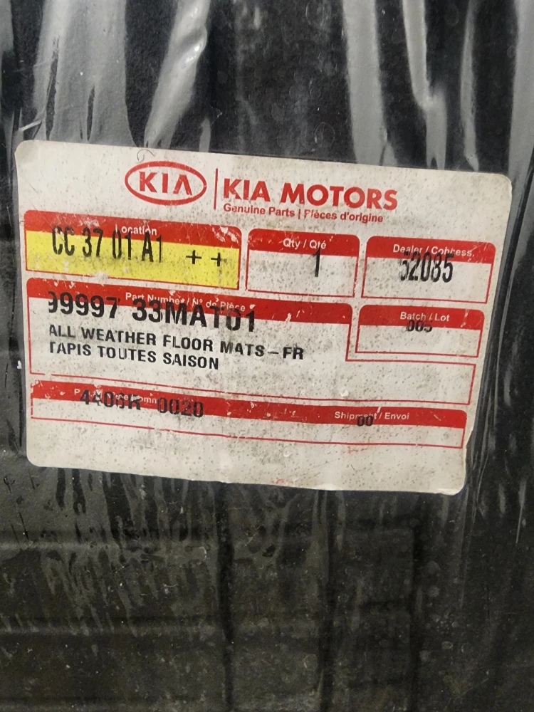 Kia Motors All Weather Floor Mats - photo 4