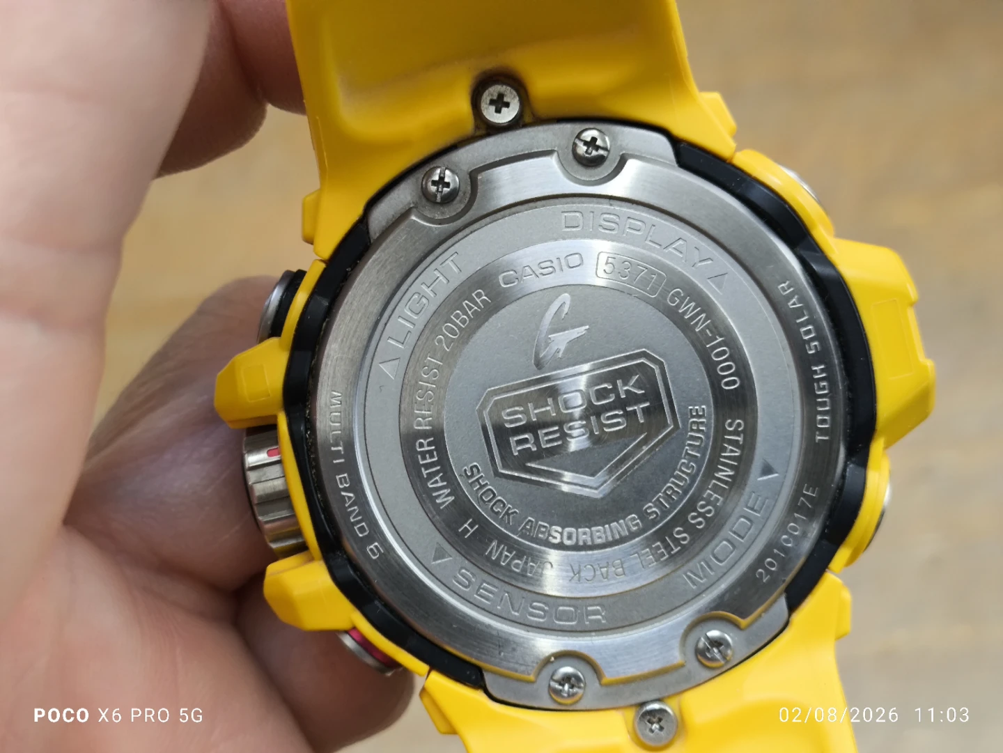 G-Shock GWN-1000 Yellow Analog-Digital Watch - photo 2
