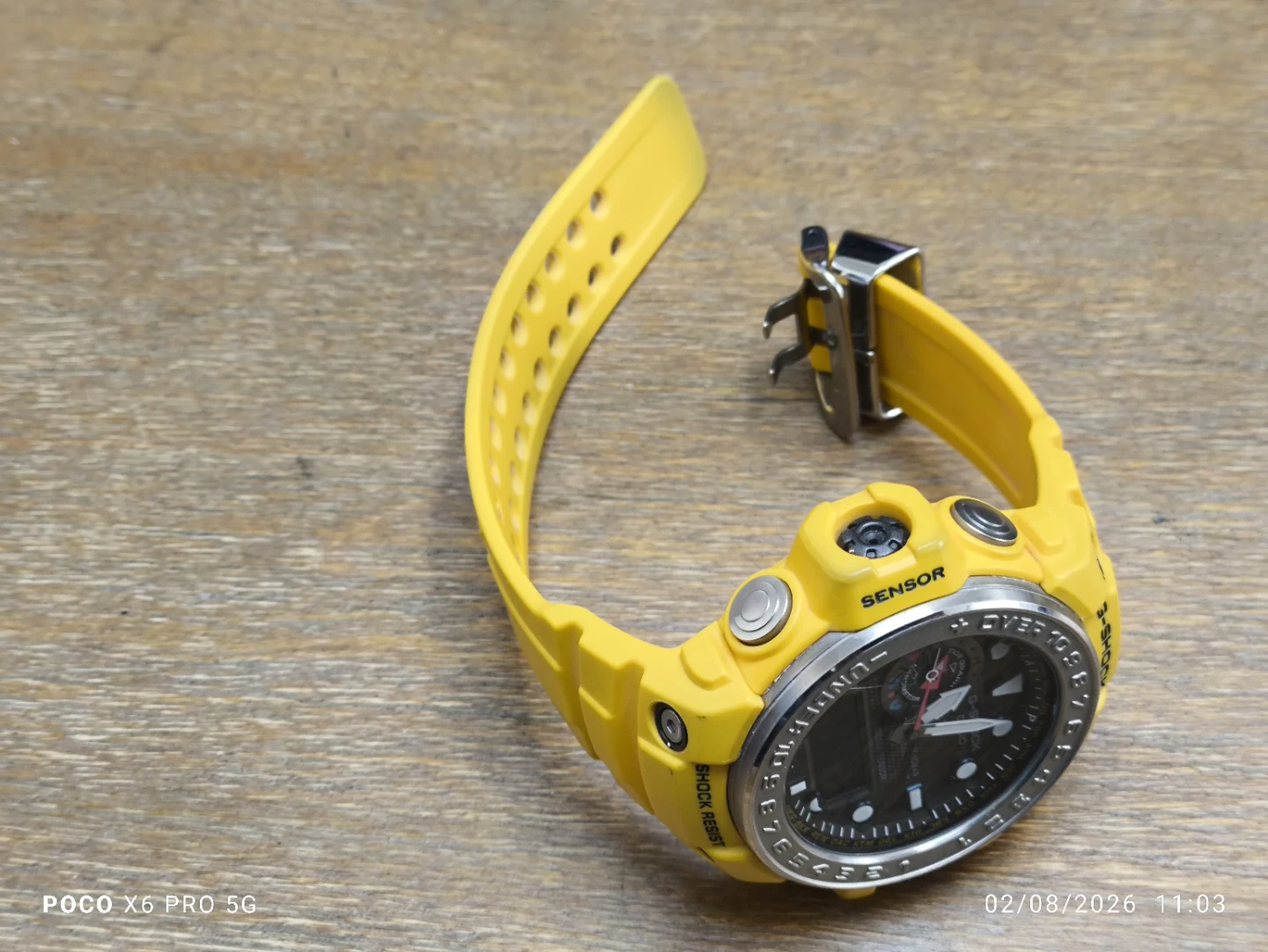 G-Shock GWN-1000 Yellow Analog-Digital Watch - photo 4