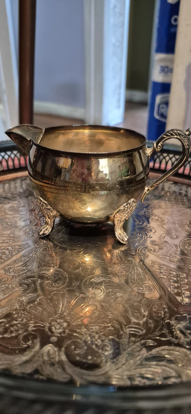 Vintage Silver-Plated Tea Set with Tray - photo 2