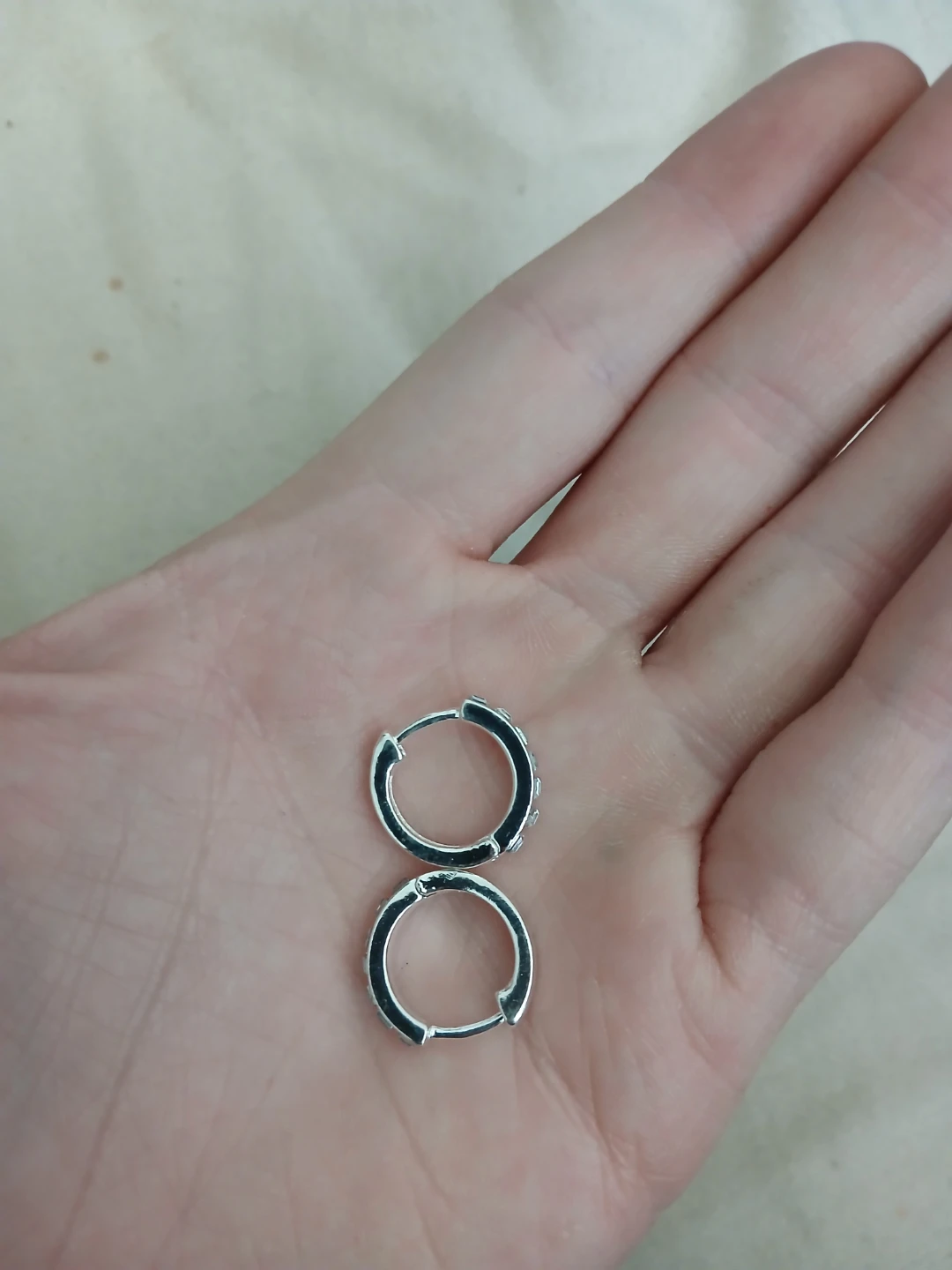 925 Silver And Cubic Zirconia Hoop Earrings - photo 4