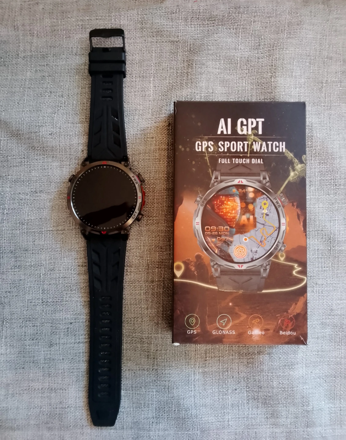 Mingdaln AI GPT GPS Sport Watch - Black - photo 2