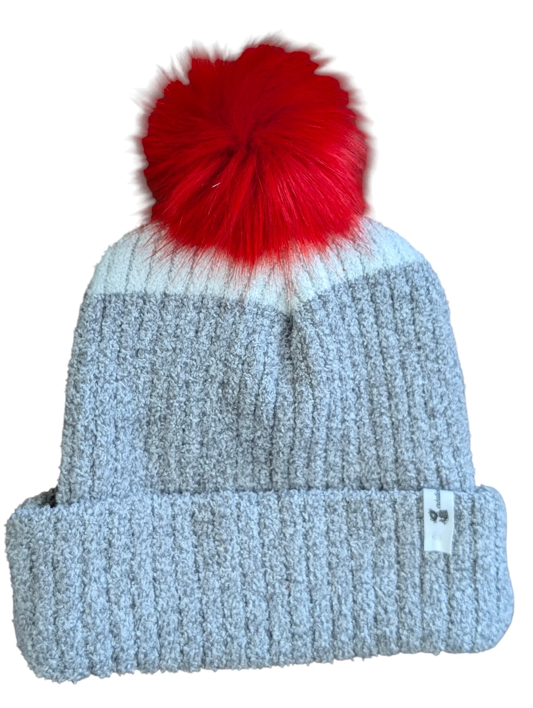 Grey Pom Pom Beanie