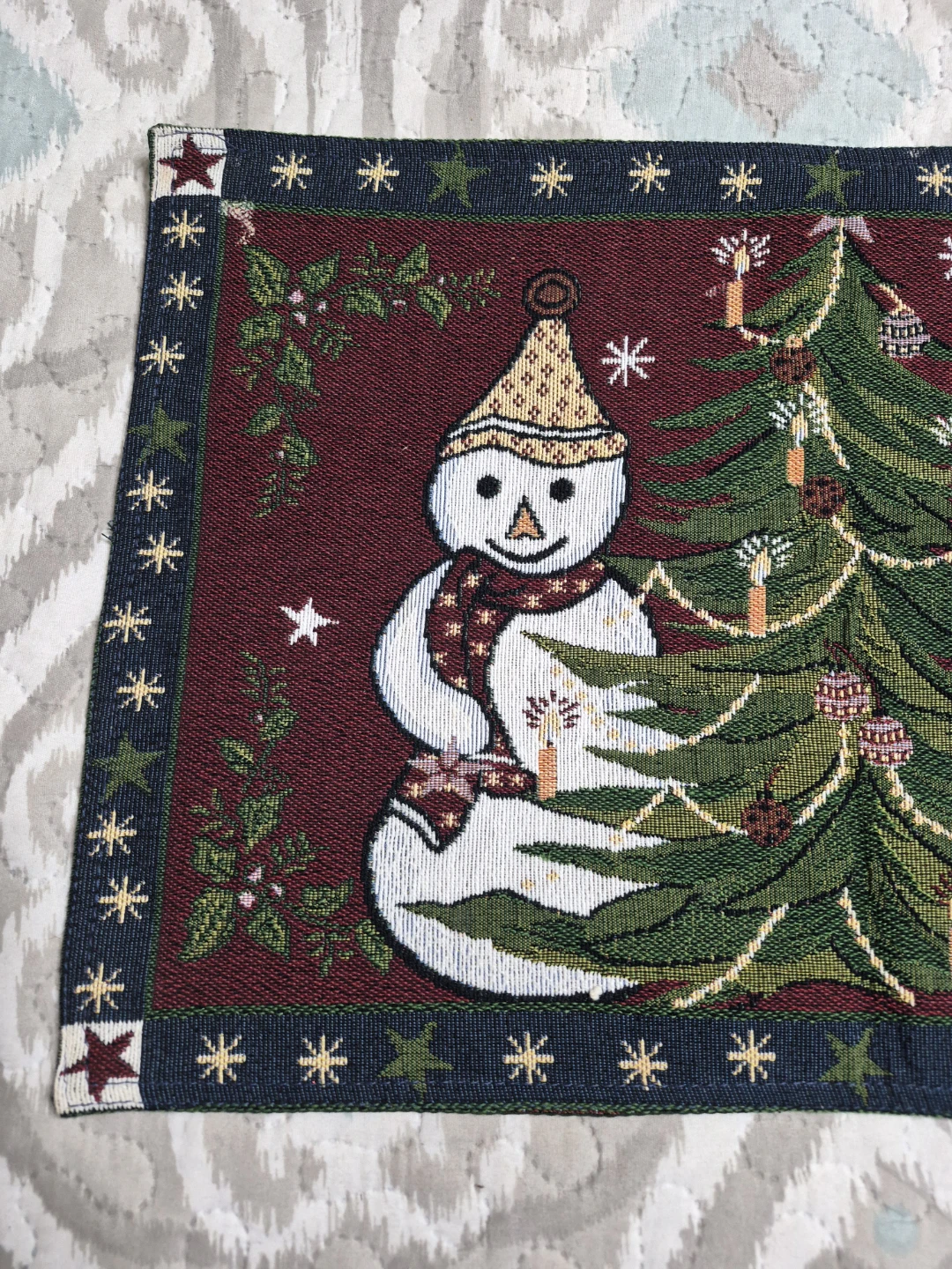 Vintage Cotton Concepts Holiday Christmas Placemat Tabke Decor - photo 2