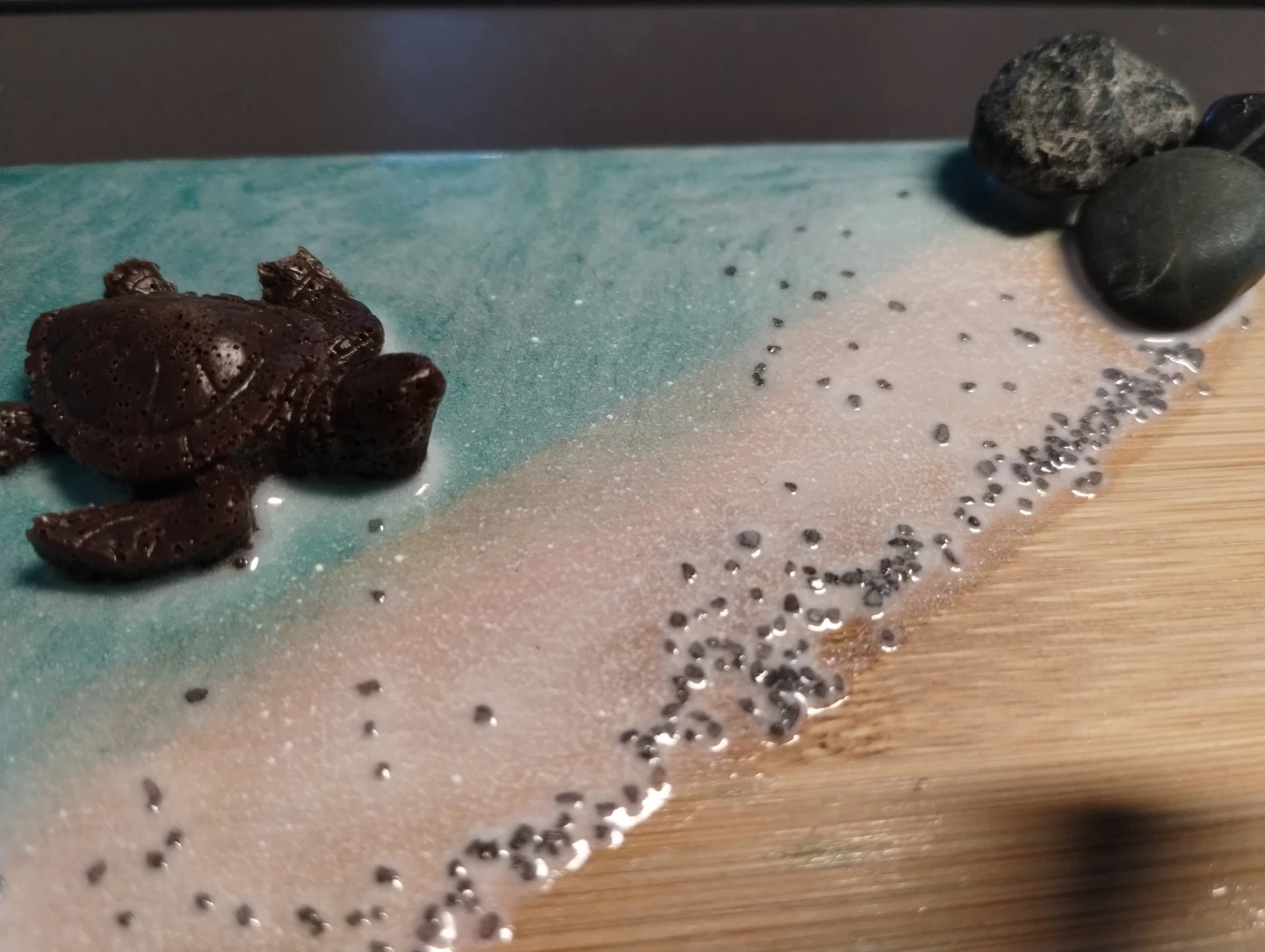 Handmade Resin and Bamboo Charcuterie Board - photo 4