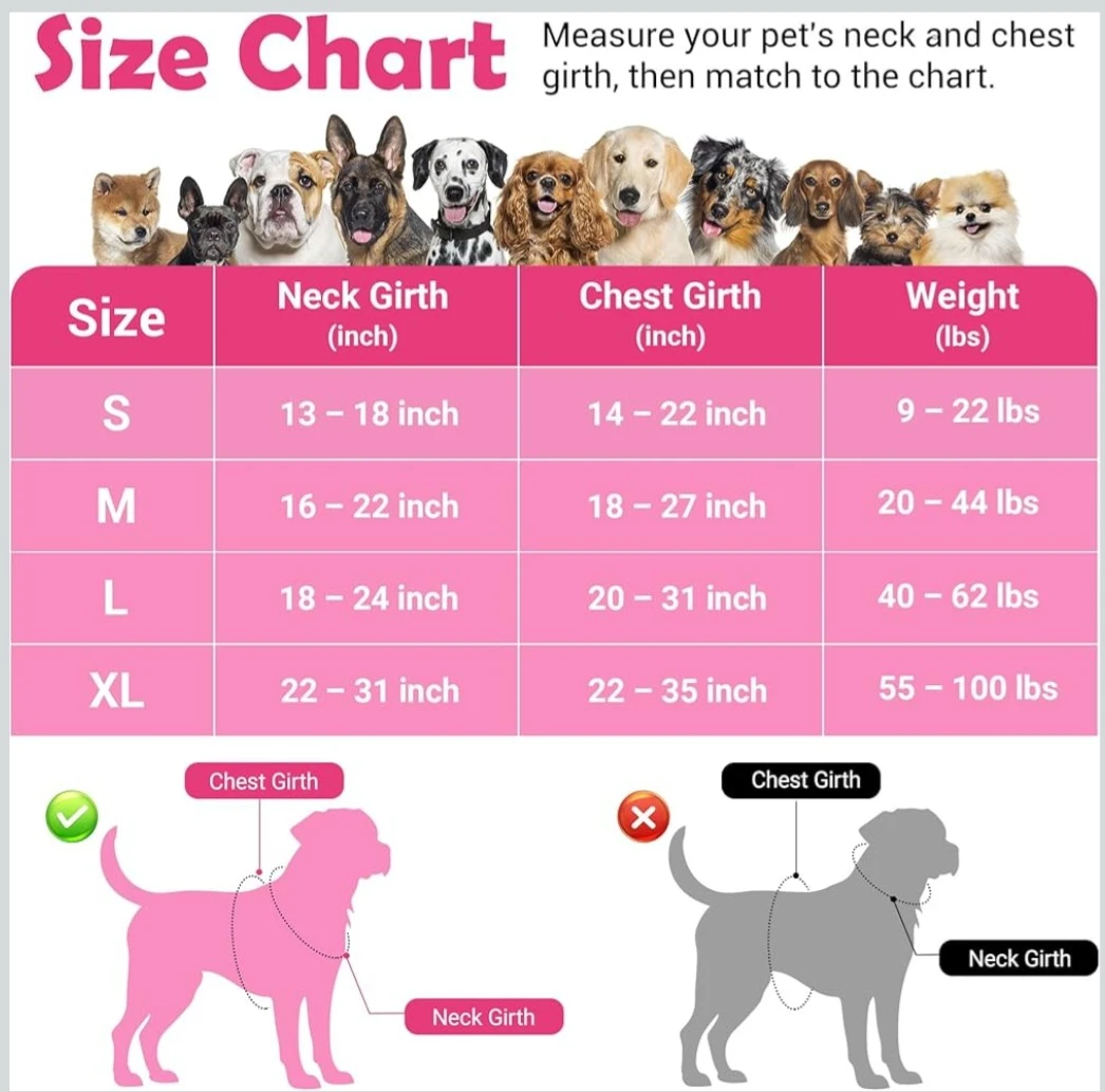 Funfox Pink Dog Harness with Handle - photo 4