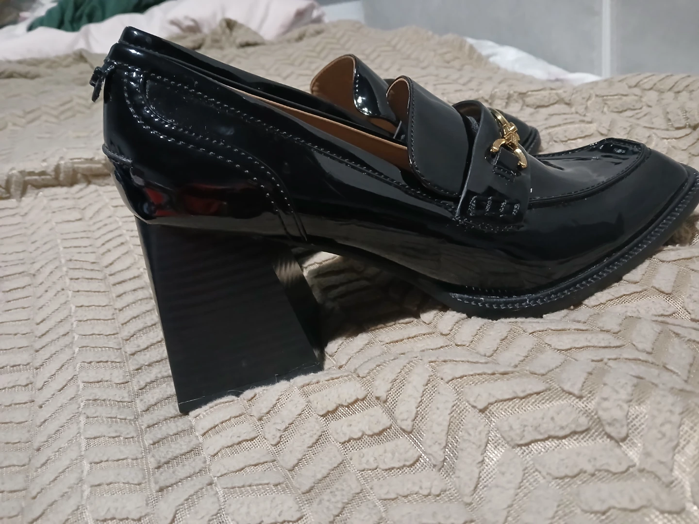 Sam Edelman Black Patent Leather Loafers, US 9 - photo 4