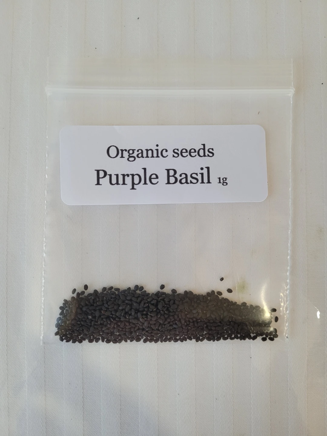 Organic Basil Seeds - Thai, Purple, Genovese - 3g Each - photo 3