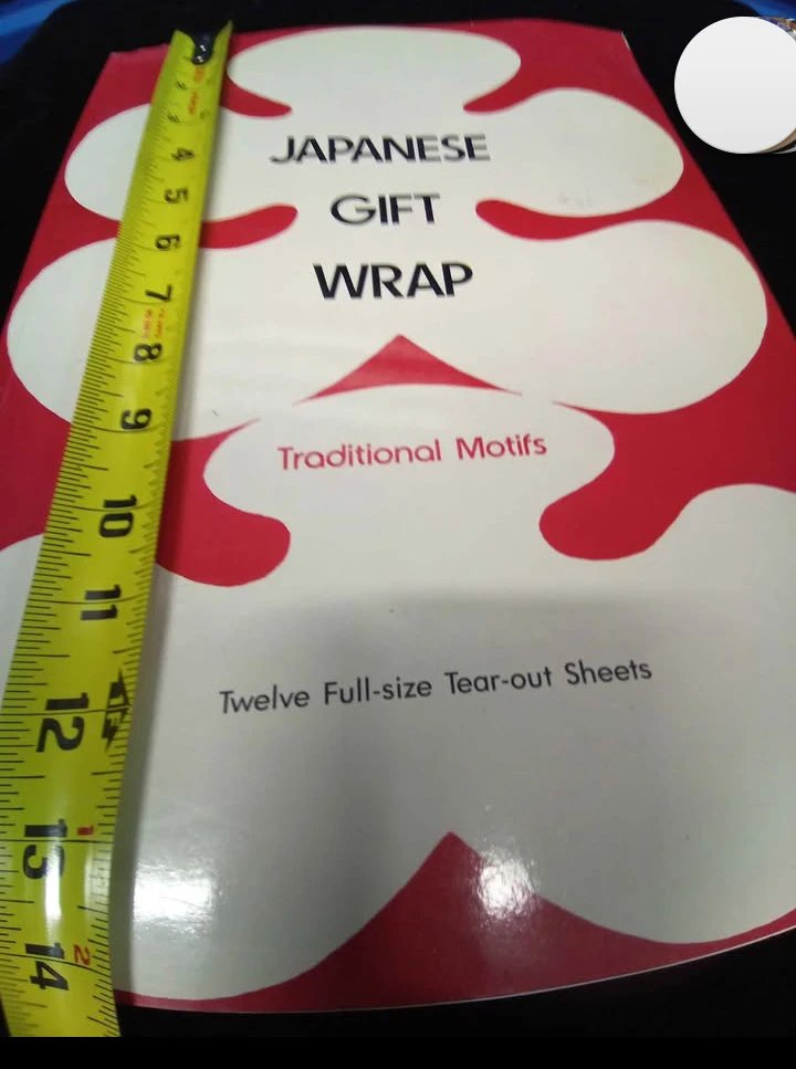Japanese Gift Wrap Traditional Motifs Book - 12 Tear-out Sheets