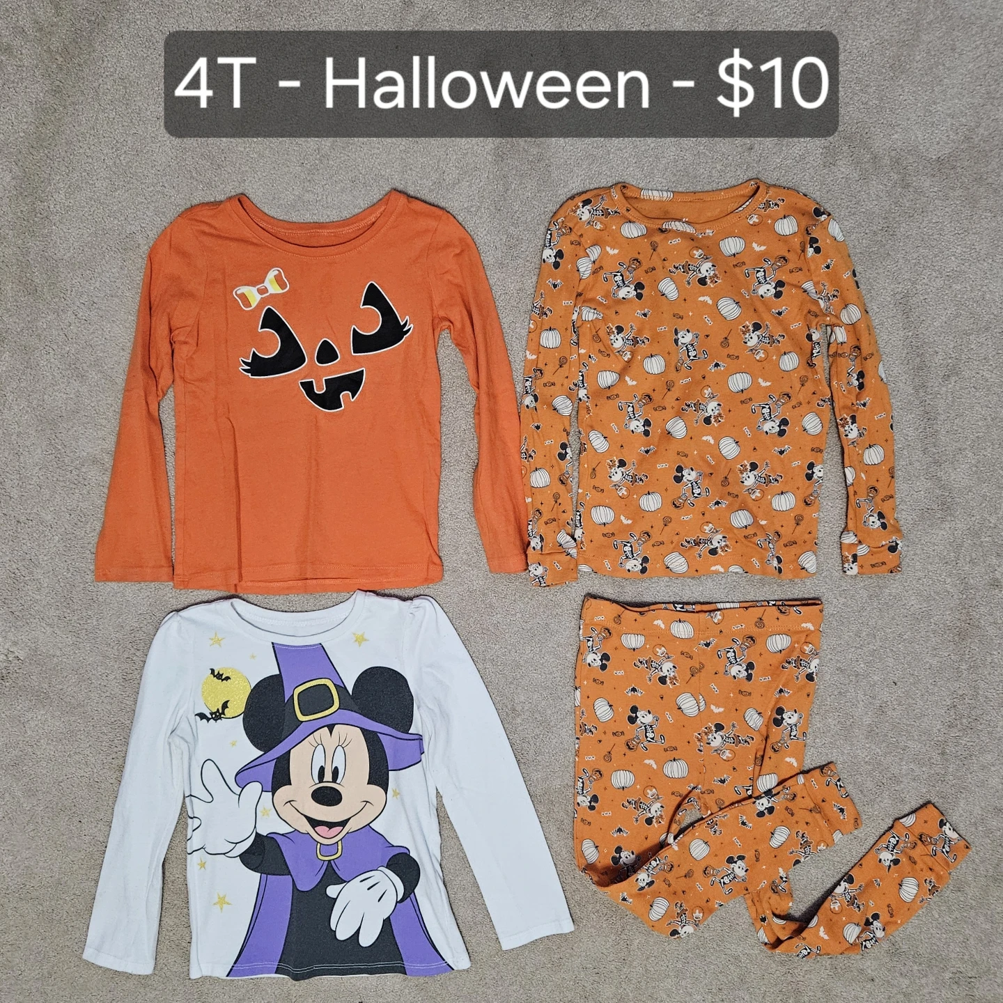 4T Halloween Pajama Set