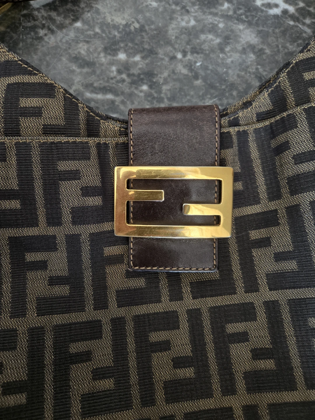 Fendi Zucca Canvas Shoulder Bag - photo 2