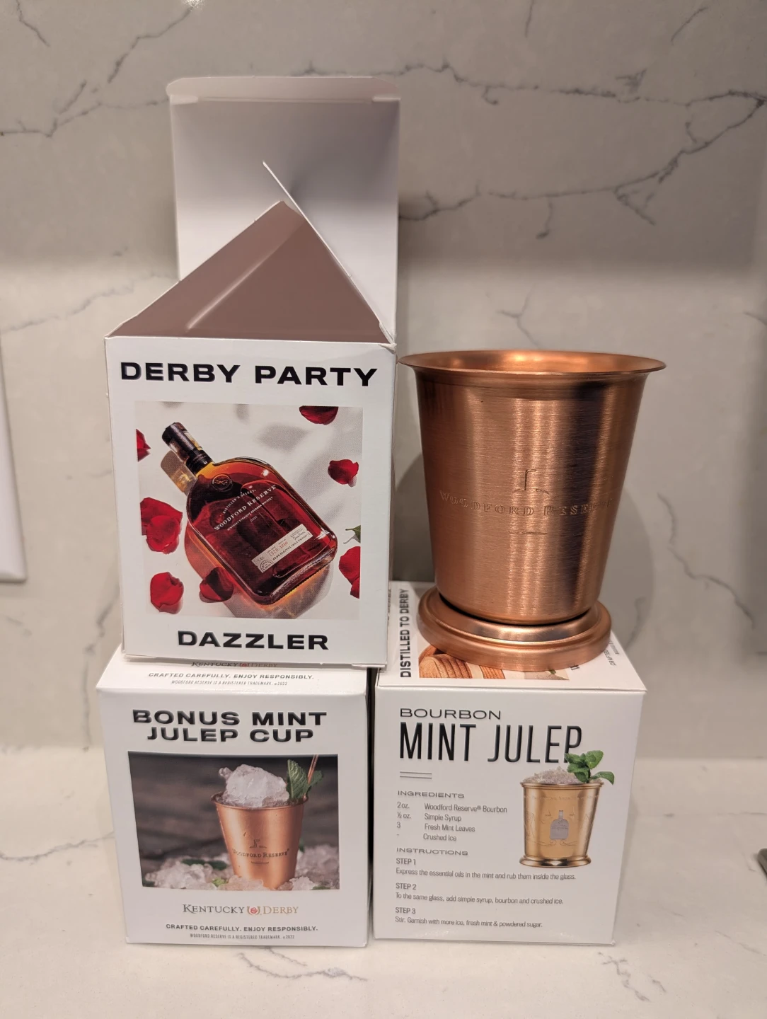 $20 for 3 Woodford Reserve Copper Mint Julep Cup