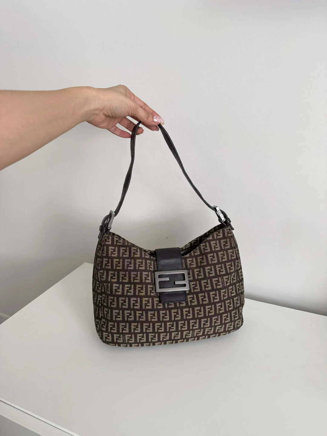 Fendi Brown Monogram Shoulder Bag