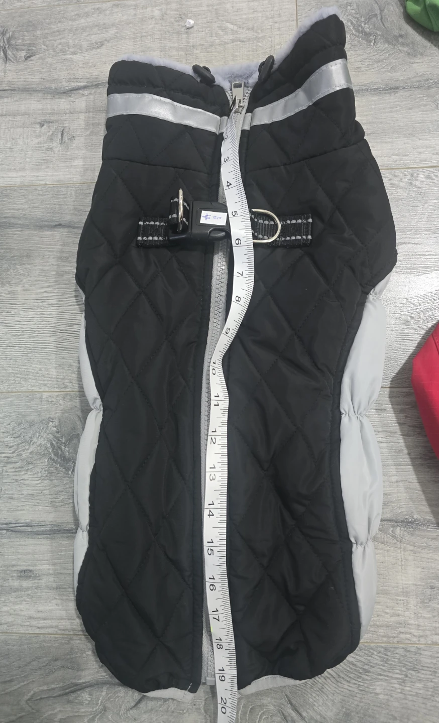 Puffer Dog Winter Jacket Vest - Black/Grey - photo 2