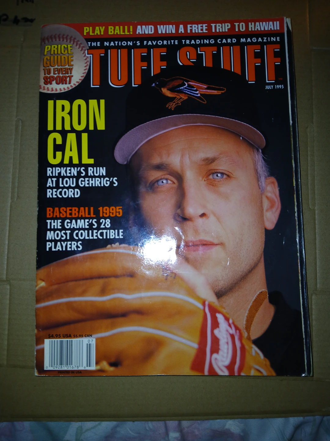 Tuff Stuff Magazine Iron Cal Baseball 1995 July