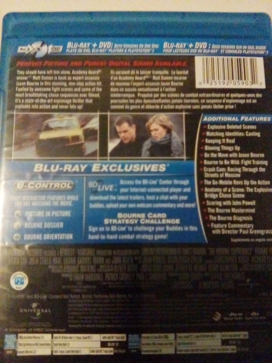 The Bourne Supremacy Blu-Ray + DVD - photo 2