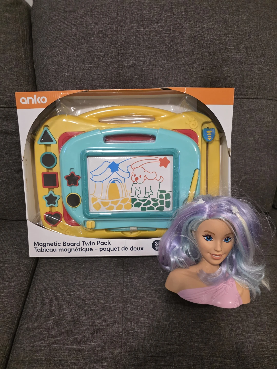 Anko Magnetic Board Twin Pack and Barbie