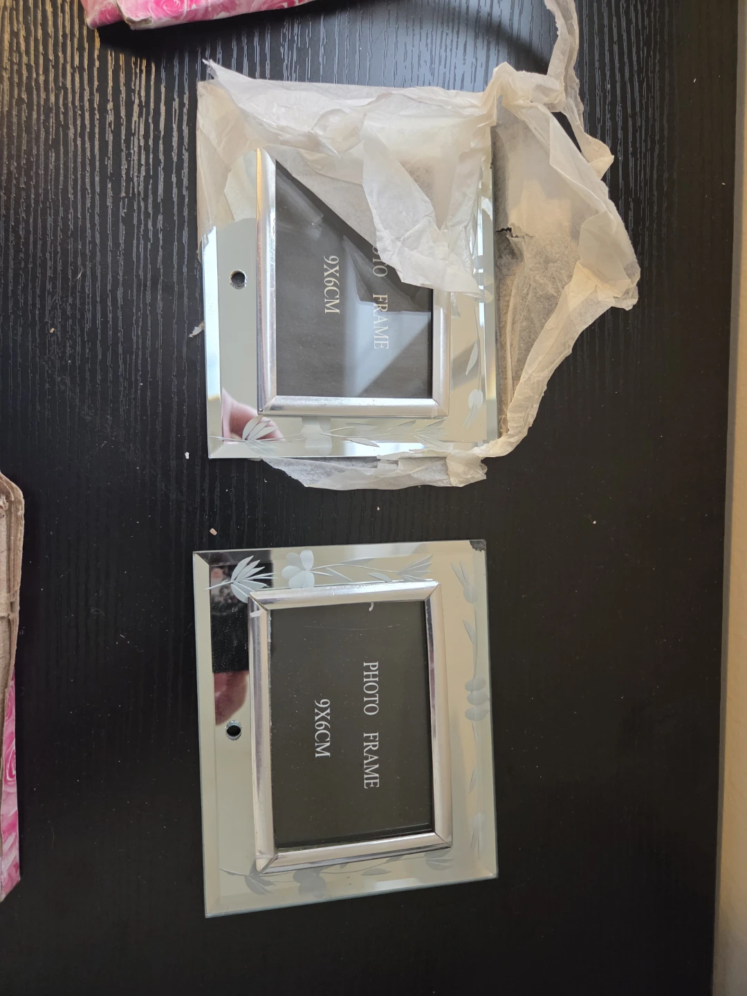 2 Glass Photo Frames - 9x6cm - photo 3