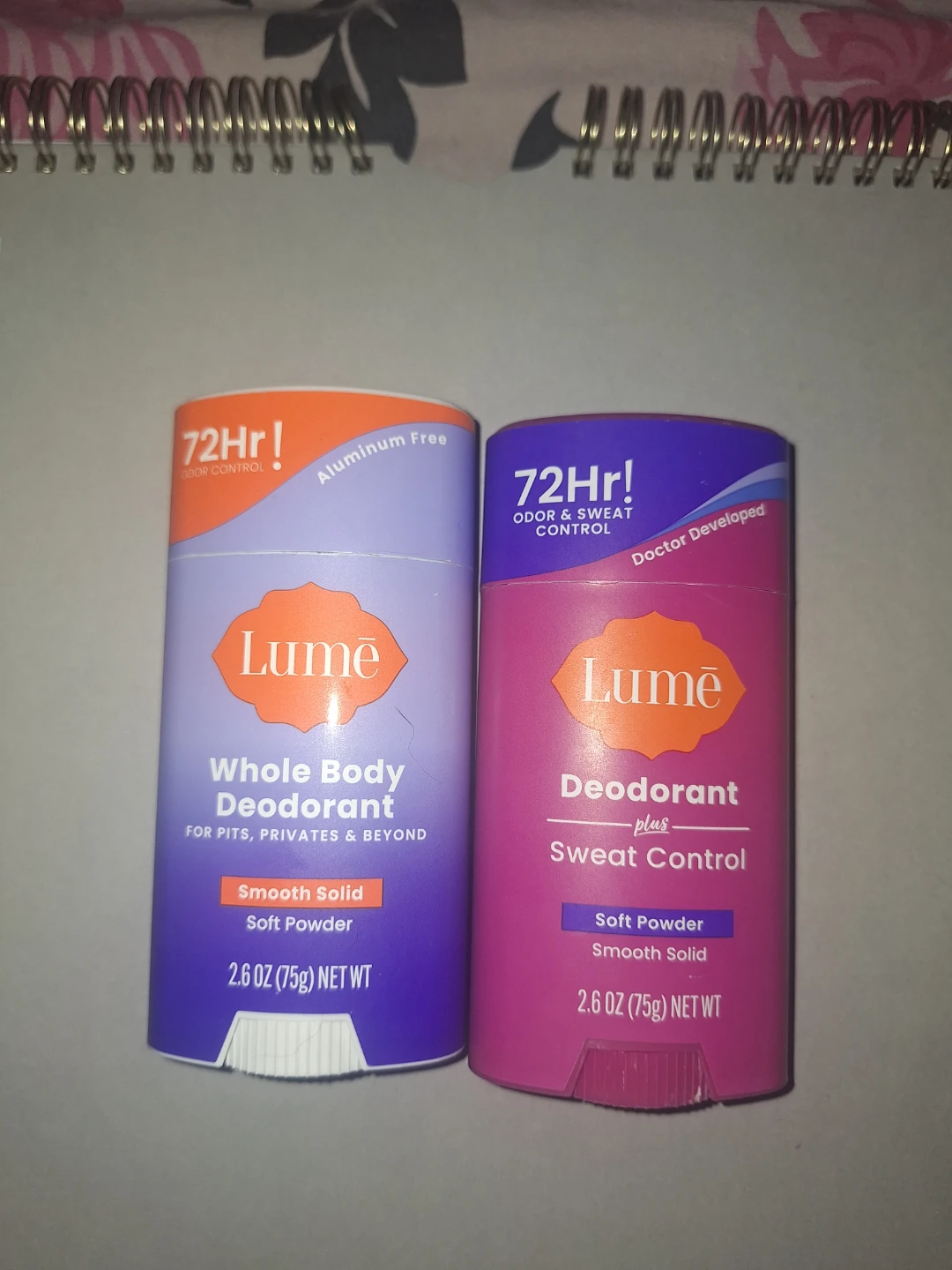 2 Lume deodorant. Whole Body & Sweat deodorant