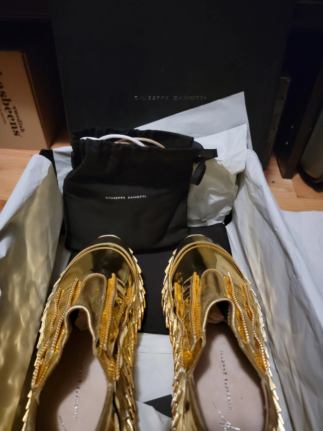 Giuseppe Zanotti Gold Sneakers - photo 4