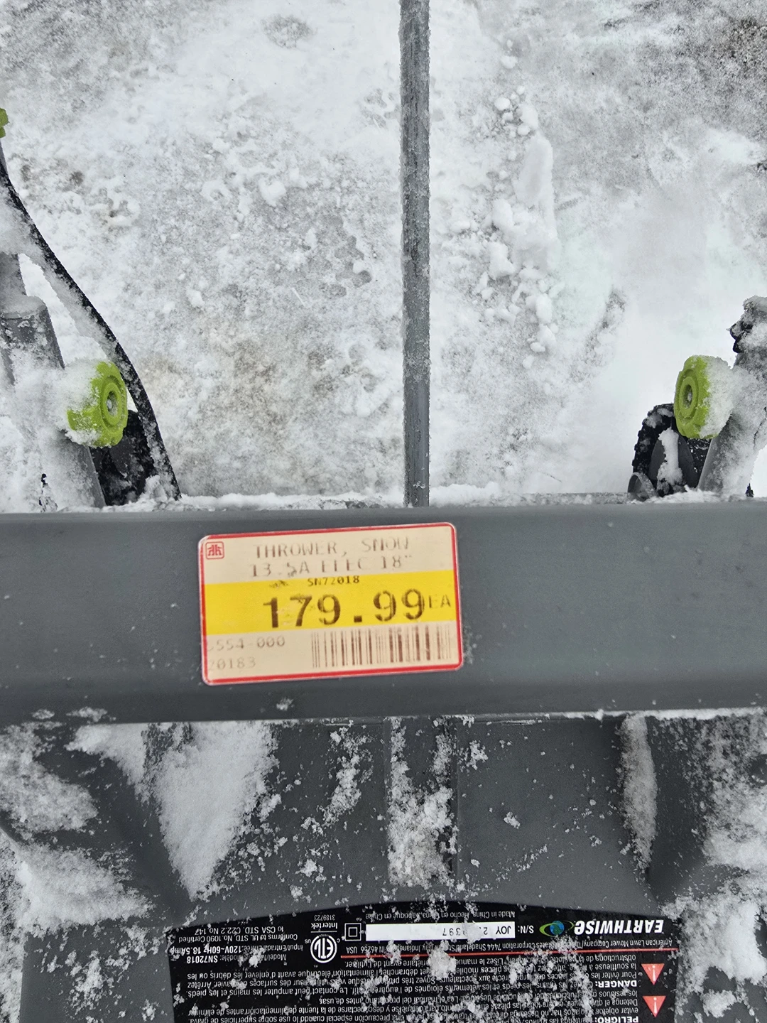Earthwise SN70018 Snow Thrower