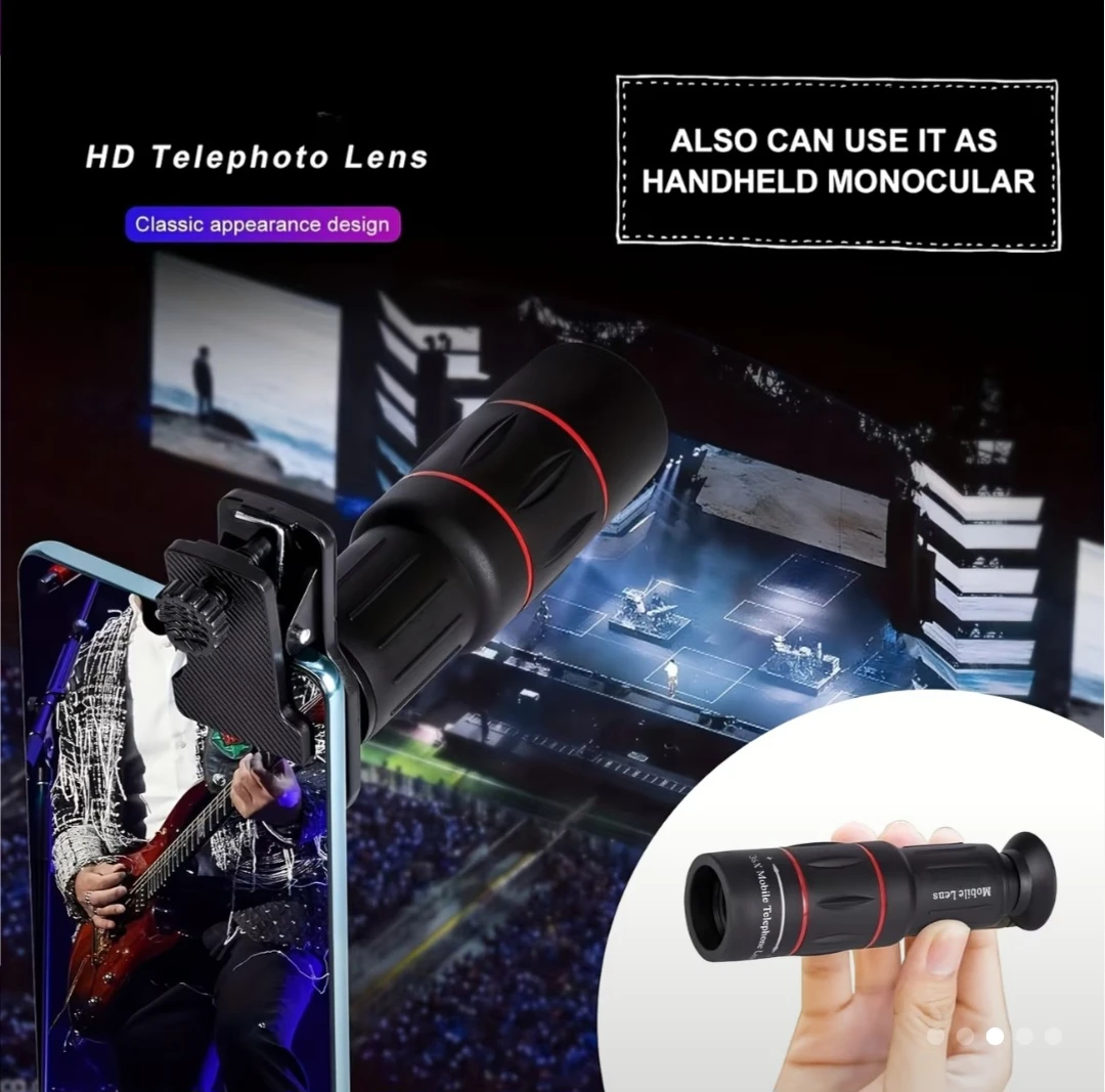 Brand New Mobile Lens 18x25 HD Telephoto Lens. Universal Fit - photo 2