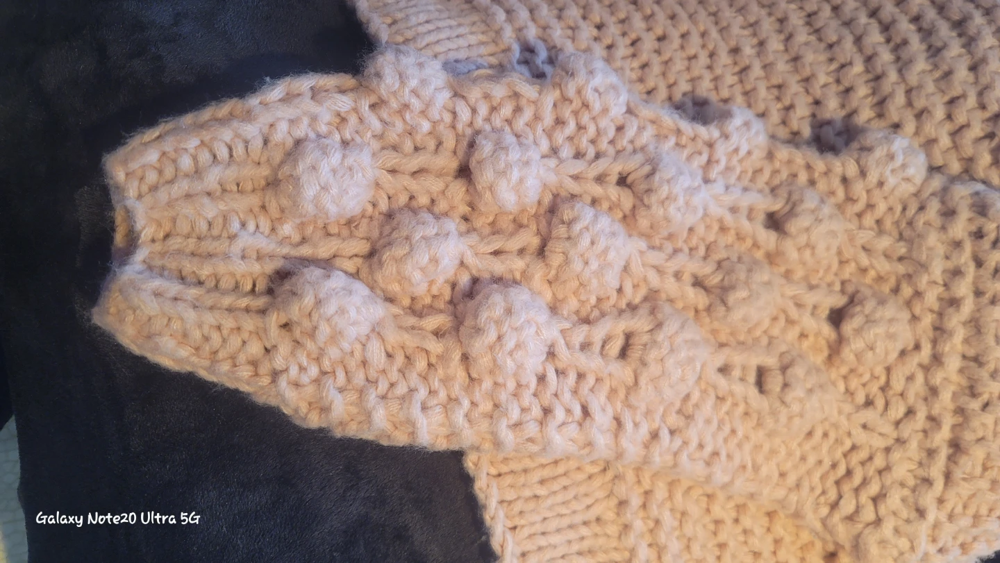 Gabby Isabella Pink Bobble Knit Sweater L/XL - photo 4