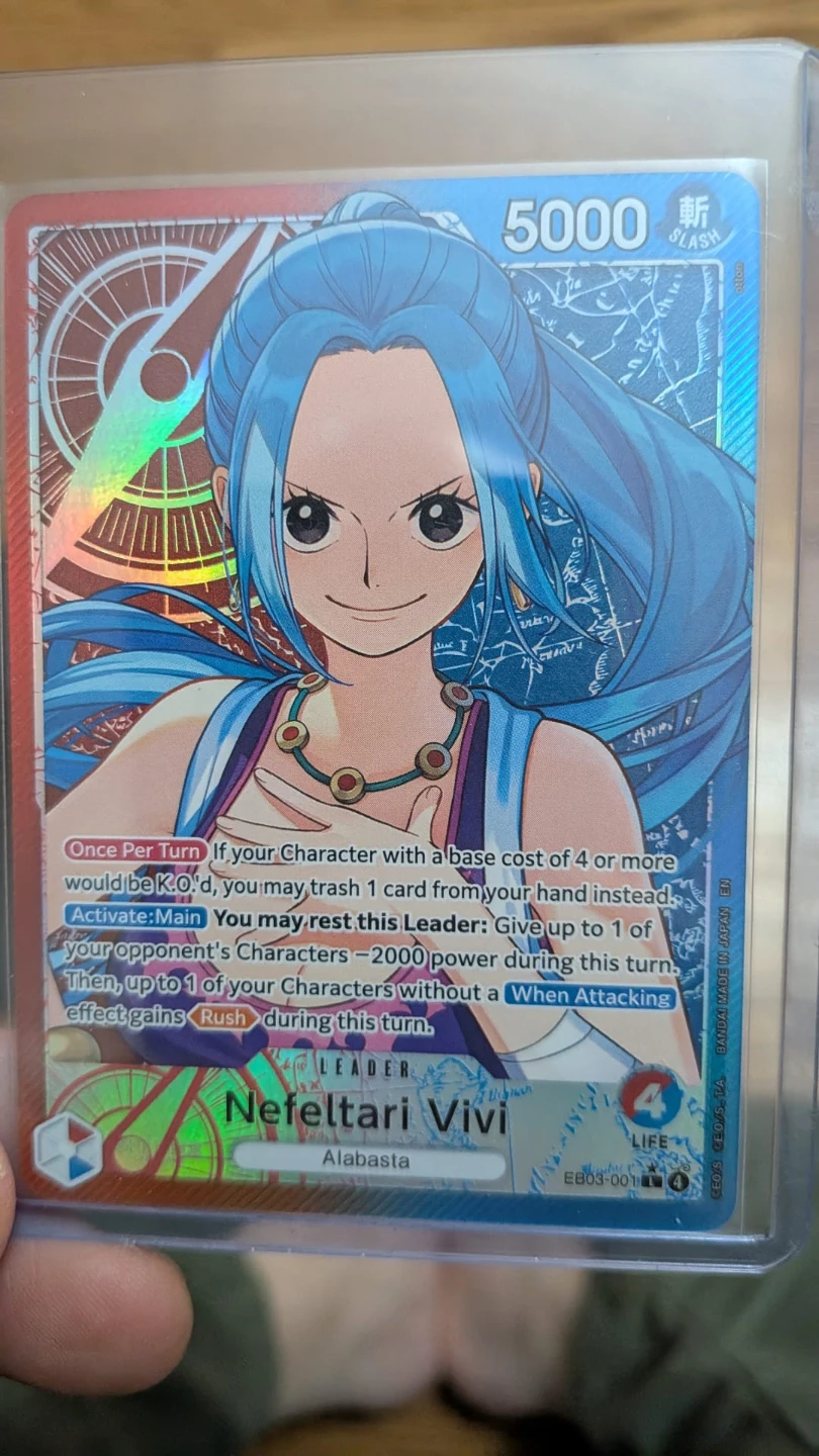 One Piece Nefeltari Vivi Trading Card EB03-001