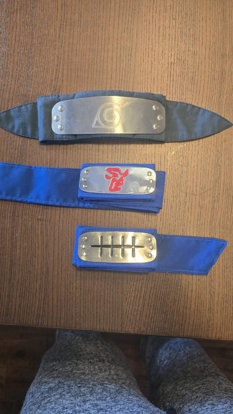Set of 3 Naruto Headbands