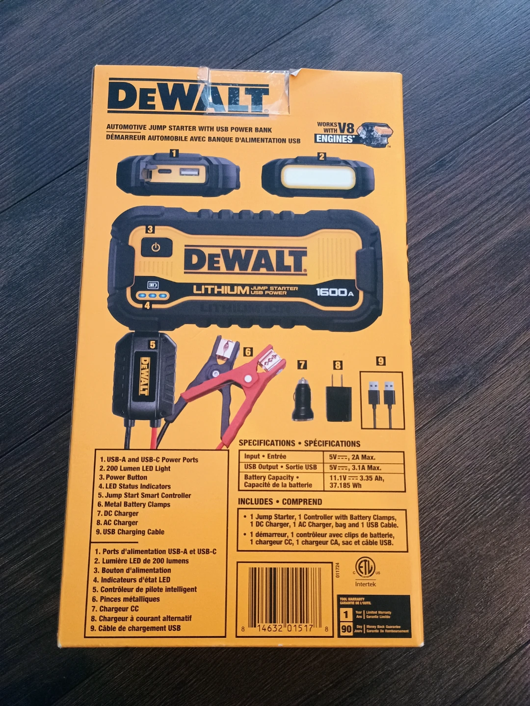 DEWALT 1600A Automotive Jump Starter with USB Power Bank - photo 2