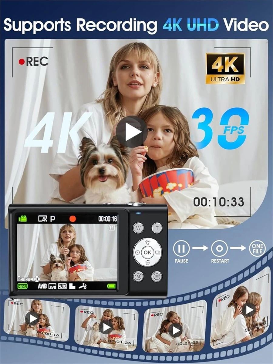48MP 4K Digital Camera with 16X Zoom - photo 3