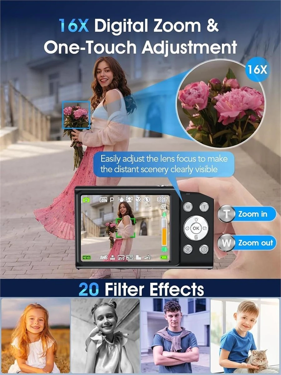 48MP 4K Digital Camera with 16X Zoom - photo 4