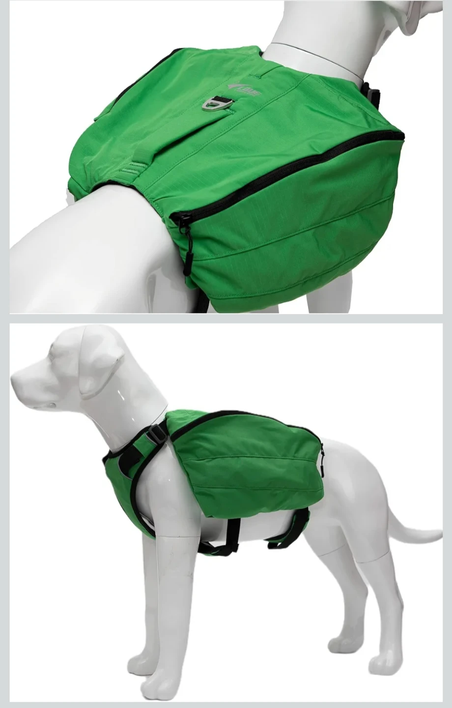 Xs-Green Dog Backpack Saddle Bag - photo 2
