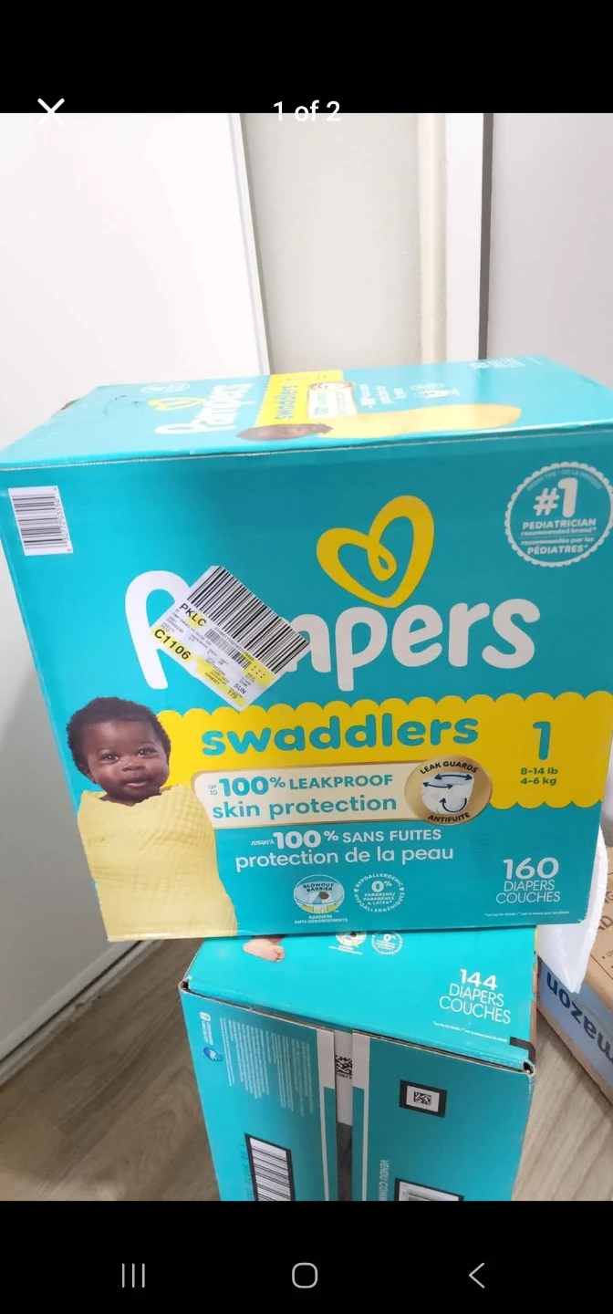 Pampers Swaddlers Diapers Size 1 (160 Count)