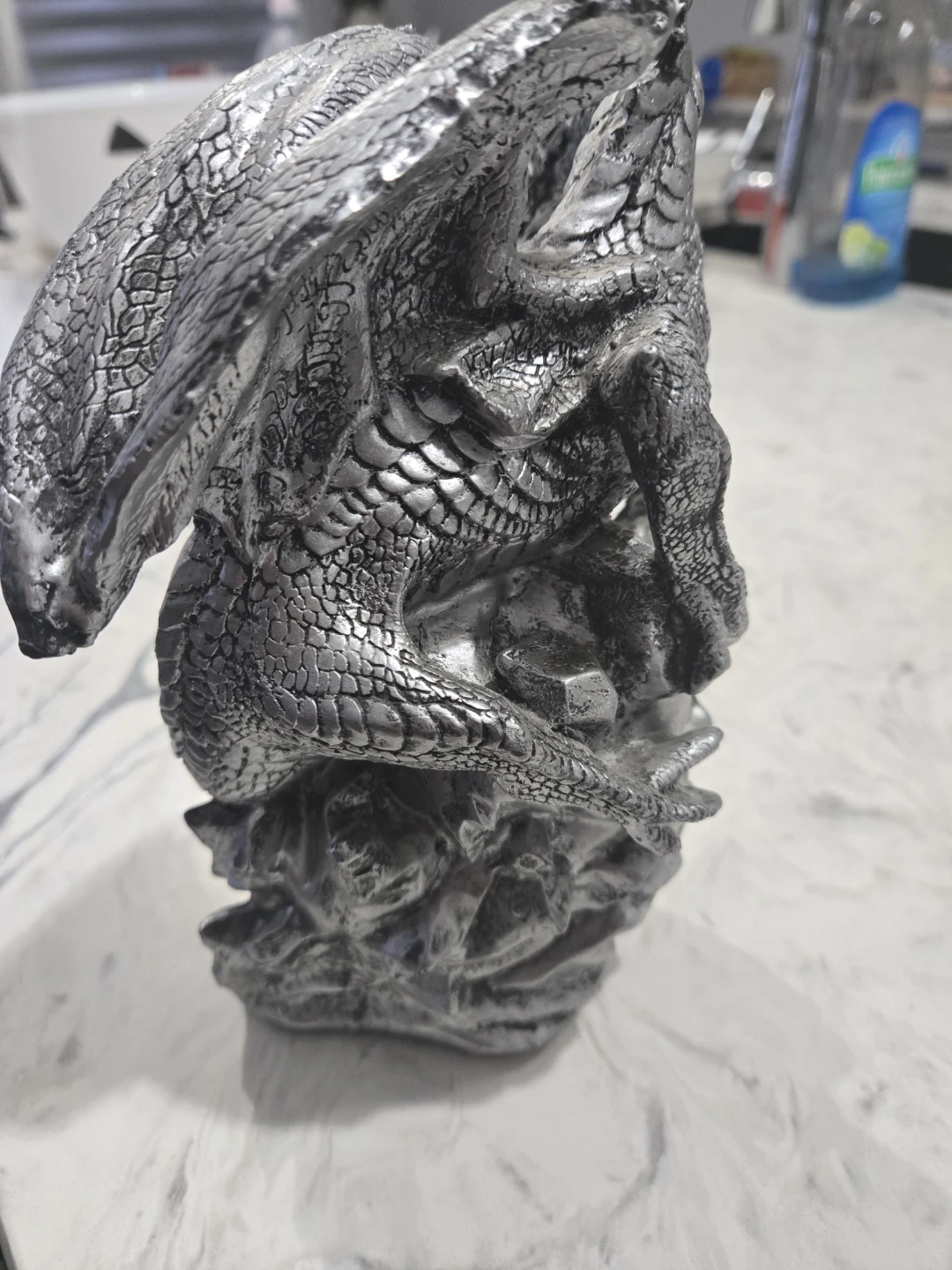 Dragon with Crystal Ball Figurine - photo 3