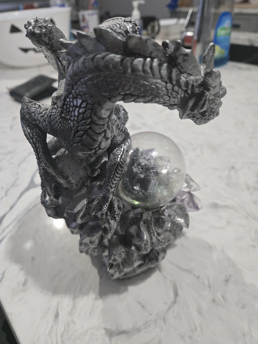 Dragon with Crystal Ball Figurine - photo 4