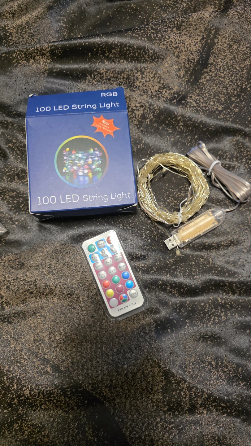 RGB 100 LED String Lights with Remote