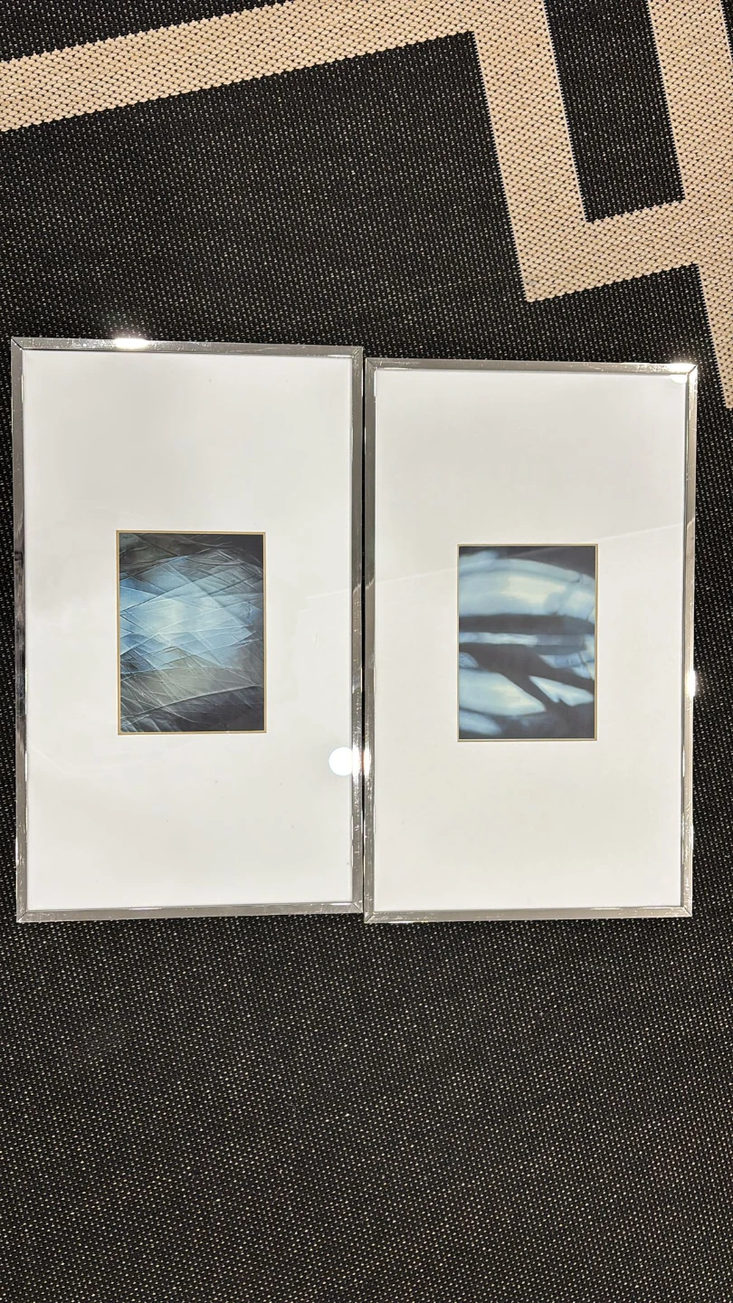 Set of 2 Framed Abstract Art Prints